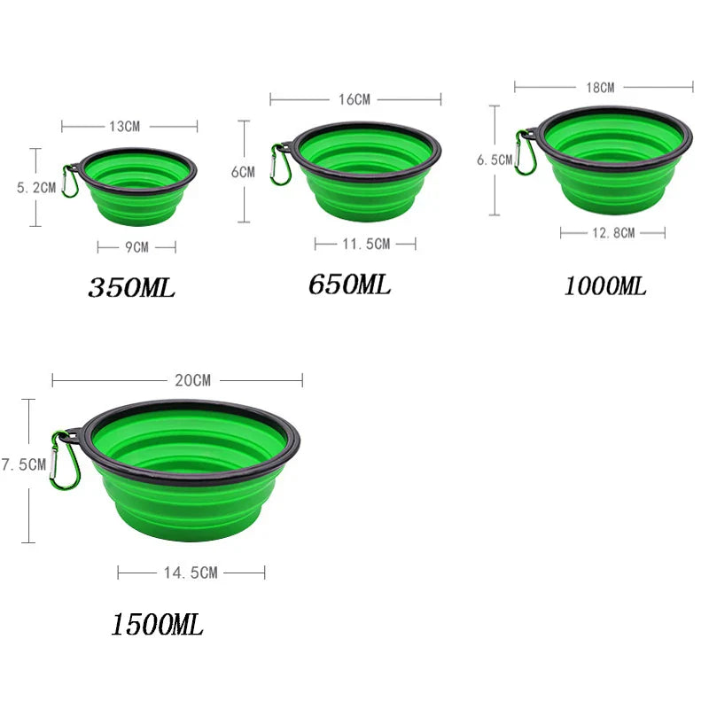Portable Pet Travel Bowl Set