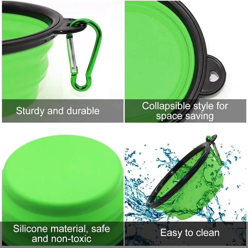Portable Pet Travel Bowl Set