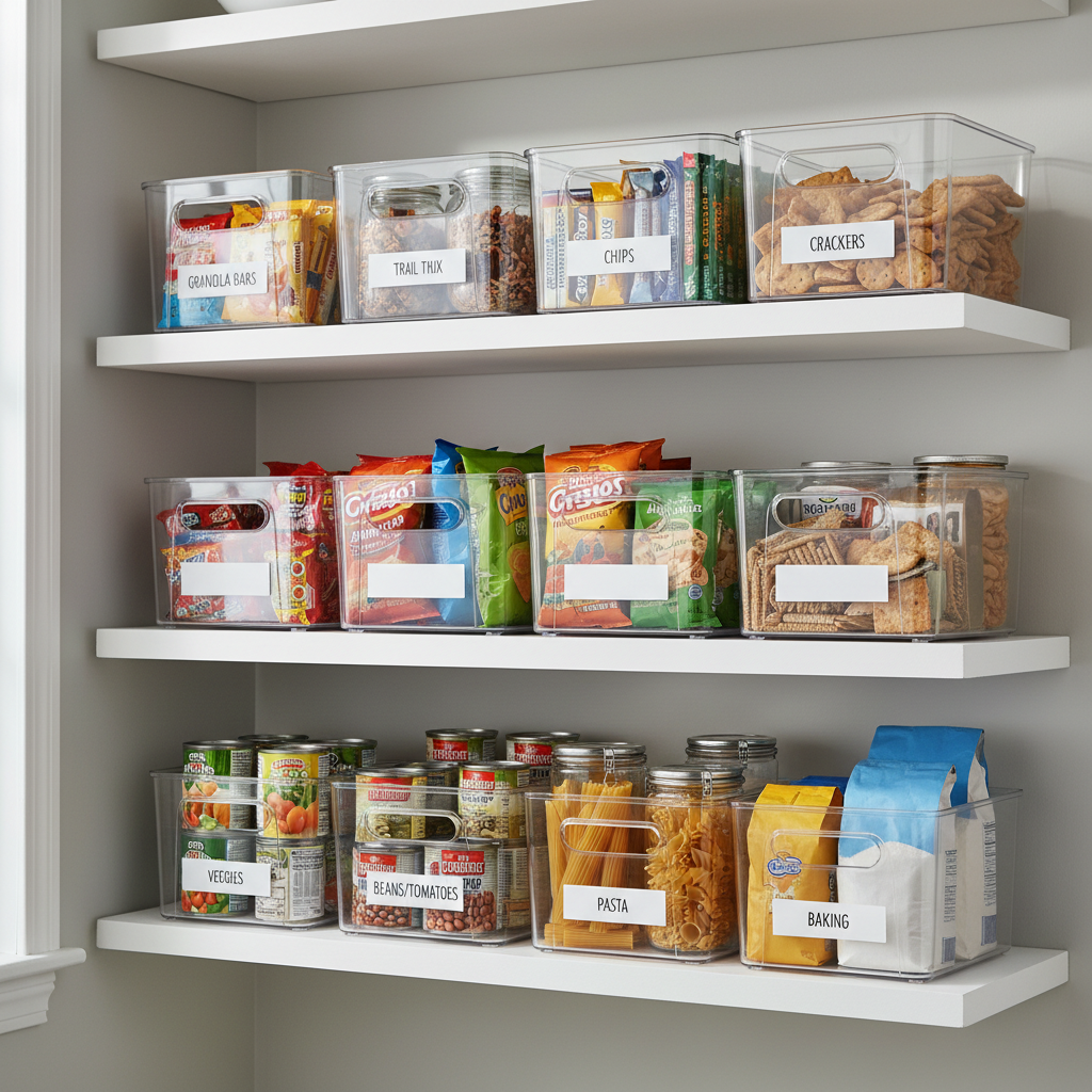 Pantry Organization Bin Set — Set of 8